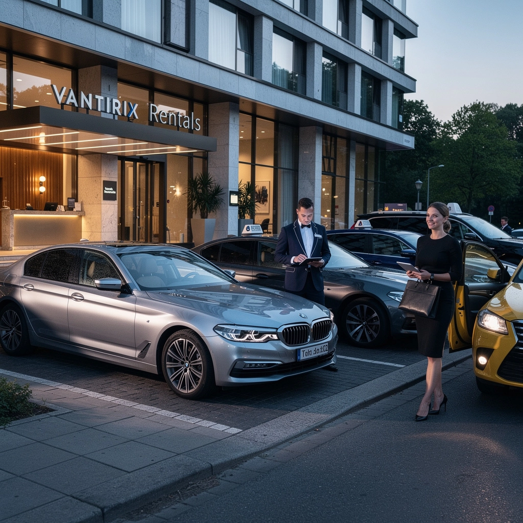 Eine Übersicht der Fahrzeugflotte mit verschiedenen Modellen und deren Kilometerleistung wird angezeigt.